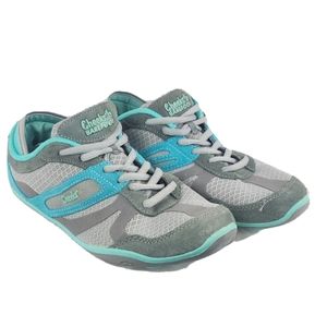 Cheeks Barefoot Womens Blue Grey Running Sneakers